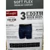 WRANGLER SOFT FLEX 3 MODAL BOXER BRIEFS, XL, CHARCOAL, OLIVE
