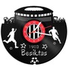GRAVURZEILE Besiktas Vinyl Record Clock - 100% Club Love -
