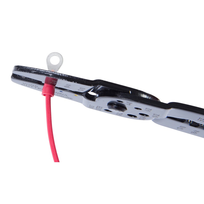 Gardner Bender 10-102 Electrical Ring Terminal, 22-18 AWG, Insulated Barrel,