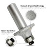 SHDIATOOL 1/2 Inch Shank Round-Over Router Bits 12MM Radius Corner
