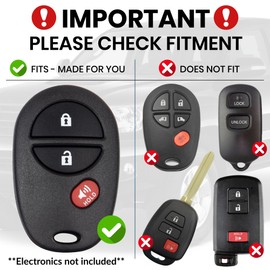 for Toyota Key Fob Cover with Built-in Bottle Opener - Rugged Protective Shell for Tundra (2007-2017) & Tacoma (2005-2015) - Enhanced Grip & Durability - Key Fob Replacement Shell - Custom Colors