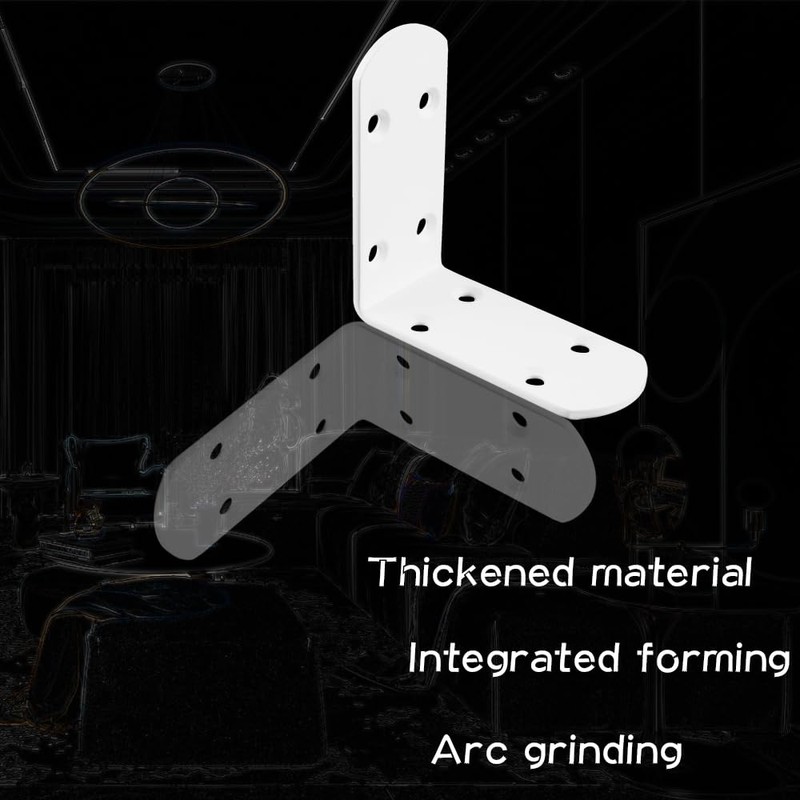 MOOCHE 4 Stück L Edelstahl Bracket, Heavy Duty Corner Brace