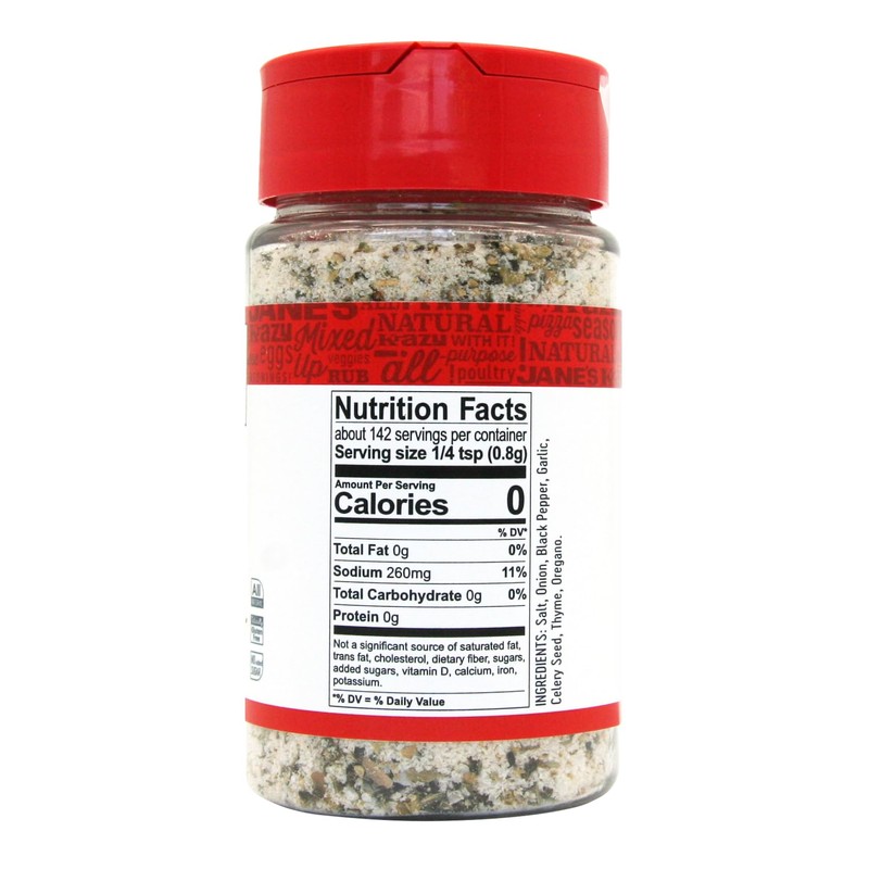 Jane's Krazy Mixed Up Salt, 4-Ounce Unit (Pack of 12)