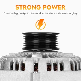 Alternator for Jaguar X-Type 2002-2005 2.5L V6 (Only fit Manual transmission), 334-1453 400-52175 102211-0860 1X43-10300-BD XR8-22418 13925 12621