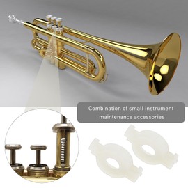 LT Easiyl 28 Pieces Trumpet Repair Kit Brass Instrument Maintenance Parts Trumpet Valve Spring Felt Discs Cork Pad Piston for B Trumpet/Cornet/B Pocket Trumpet