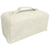 Makeup Cosmetic Bag Large Capacity Embossed Pattern Multifunctional Divider PU