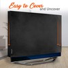 SereneLife Outdoor/Indoor Full TV Cover - Weatherproof and Dust-Proof TV