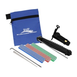 DMT ADELUXE Deluxe Aligner Kit, 3 Diamond Whetstone/1 Serrated Sharpener