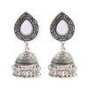Silver Plated Jhumkas Indian Earrings for Women Silver Jhumka Bell