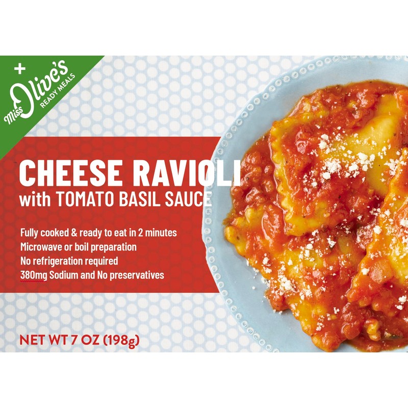 Miss Olives Vegetarian Pack Microwavable Ready Meals (Bundle of 6:
