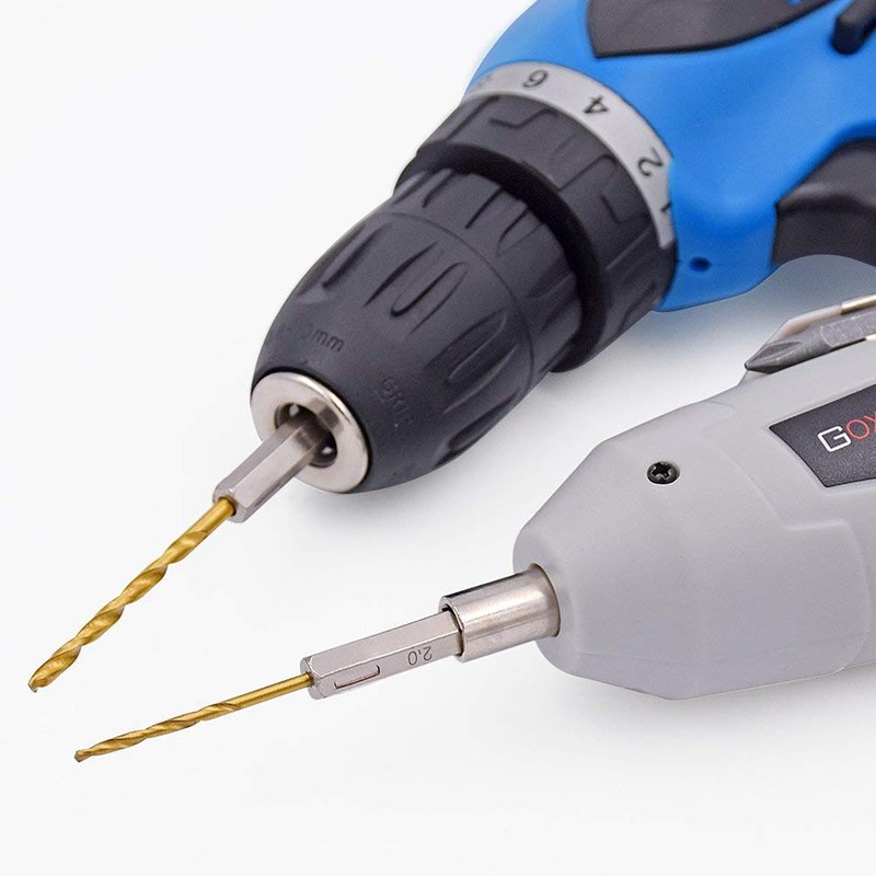 Gasea 13pcs 1.5mm - 6.5mm HSS Titanium Coated Drill Bit
