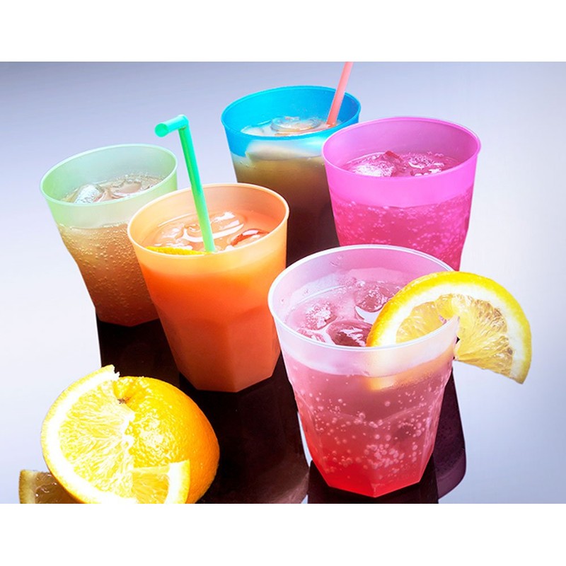 Idea-station Plastic Cups Reusable 350 ml Pack of 30 Colourful