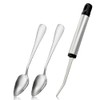 Cuchara Pomelo Cuchillo Acero Inoxidable Filo Serrado Fruta Utensilios Cucharas