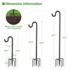 Surprizo 76" Shepherds Hooks for Outdoor, Extra Thick Bird Feeder