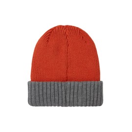 SEALSKINZ | Bacton | Unisex Waterproof Cold Weather Roll Cuff Beanie Hat | Everyday Use & Outdoor Activity | Three-Layer Insulation Technology | Microfleece Lining Orange