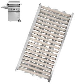 PETKAO Radiant Tray and Ceramic Rod Replacement Parts for DCS Grill Heat Plate, Stainless Steel Heat Plate Shield Deflector for DCS BGB48, BGA27, BGA36, BGA48, 27DBQ, 36DBQ, 48DBQ, 27DBQR, 36DBQ, 1PC