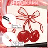 Red Resin Rhinestones Flatback Gems Bedazzler Kit for DIY