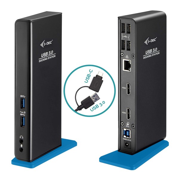 i-tec USB 3.0/USB-C Dual Docking Station for Tablets und Notebooks
