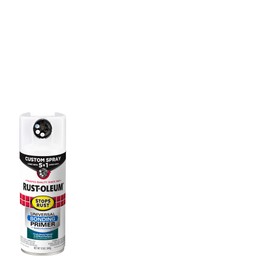 Rust-Oleum 384759 Stops Rust Custom Spray 5-in-1 Universal Bonding Primer Spray, 12 oz, Flat White