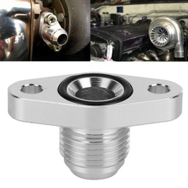 Bride de vidange d'huile 10AN Turbo, adapter de bride de retour d'huile AN10 raccord en alliage d'aluminium adapté pour TD04 TD05 TD06 series T3 / T4