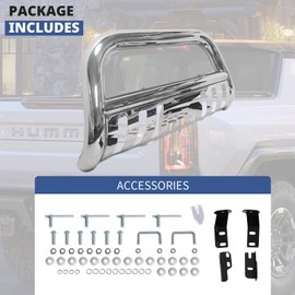 Bull Bar Compatible with 04-08 F150 Front Bumper Grill Guard 3" Push Bull Bar Compatible with Ford 2003-2017 Expedition 2004-2017 F-150，Lincoln 2015-2016 Mark LT 2003-2017 Navigator