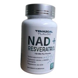Kit Nad Resveratrol Antioxidante 60 Caps  Temazcal Tlaloc                                                                                             