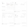 26SDR-SB01-BL Notebook, 2026, Weekly Block Square 148, PU Sewn Jacket