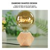 Wooden Diamond Lamp Base E27 Socket Modern Small Wood Table