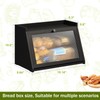BMOSU Bread Box for Kitchen Countertop Large Capacity Corner Bread