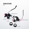Loupe Magnifier Glasses Head Mount with LED Light Adjustable Glasses