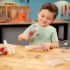 little tikes Creative Construction Hammer & Nail Set - Enthält 5 Zubehörteile, Rollenspiel-Bauset, Geeignet für Jungen und Mädchen ab 3 Jahren