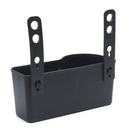 AUTUT Car Headrest Hanging Bracket Seat Back Organizer Cup Bottle Drink Holder Storage Box, Black