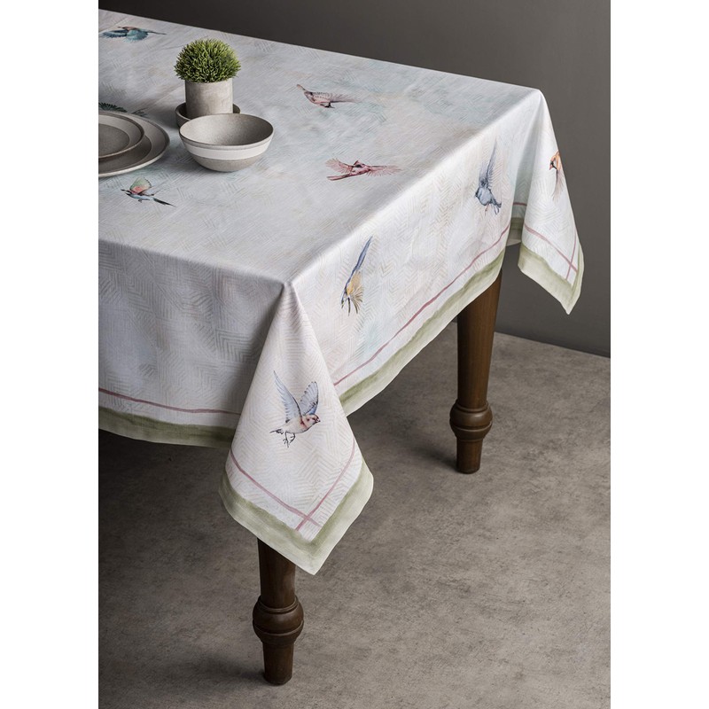 Maison d' Hermine Tablecloths 100% Cotton 140cm x 230cm Decorative