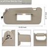 NHILES Left Driver Side Sun Visor Fits for Nissan Murano