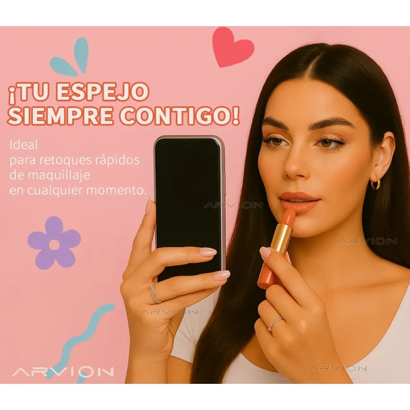 Funda Para Motorola Espejo Cute Corazones Antigolpes Mujer