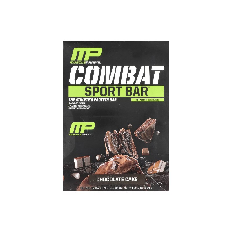 Combat Sport Bar™, Chocolate Cake, 12 Bars, 2.01 oz (57