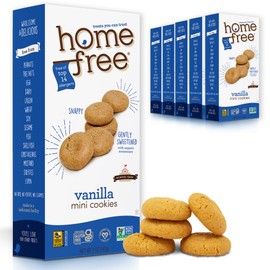 Homefree Treats you Can Trust, 70% Organic, Vanilla Mini Cookies, 5-Ounce (Pack of 6)
