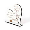 Decorative Stand Heart Saying "Bester Papa der Welt" Sign 15