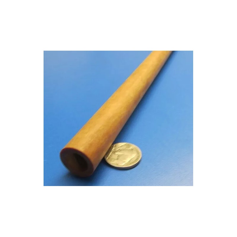 Micarta Phenolic XX Paper Tube 3/4" OD x 1/2" ID