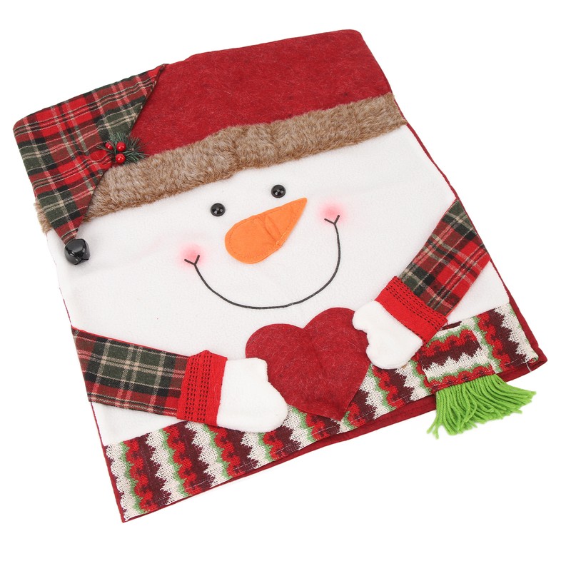 Xmas Dinner Chair Back Covers Easy To Install Soft Anti