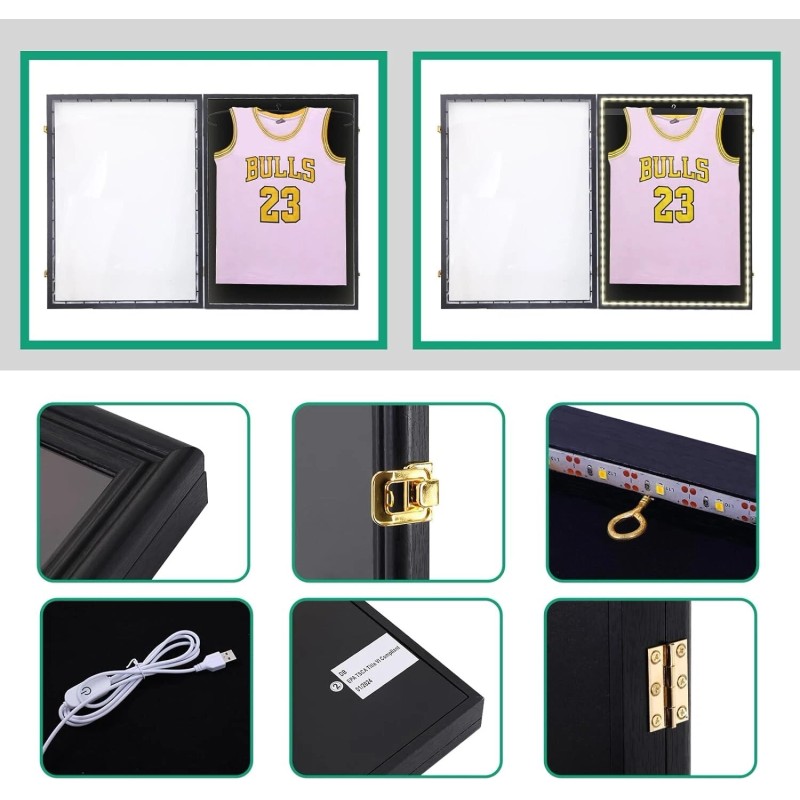 Jersey Frame, Jersey Shadow Box Display Case Jersey Frame Display