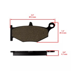 Caltric Rear Brake Pads for Suzuki GSX1300R GSX 1300R Hayabusa 2008-2017 / 2019