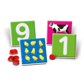 Clementoni - Sapientino Tattili - Game 3 Years, Flashcards Montessori, Learning to Count Flashcards, Learning to Count, Made in Italy, 16854, Multi-Coloured