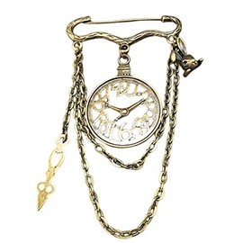 BLESSUME Unisex Steampunk Brooch Lapel Pin, One size, Metal, no gemstone