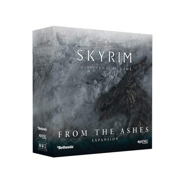 The Elder Scrolls V: Skyrim – The Adventure Game from The Ashes Expansion | Strategy Board Game for Adults | Ages 14+ | 1-4 Players | Avg. Playtime 60-120 Minutes | Made by Modiphius Entertainment
