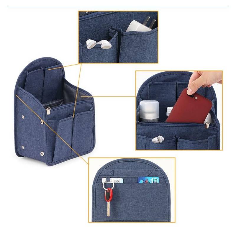 KOYOKOMA Inner Bag, Bag-in-Bag, Backpack, Organization, A4 Size, Nylon, Women's,