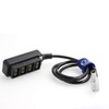 Eonvic Right Angle Male 2pin to 4 Port Hub Adapter