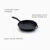 Barebones 12-Inch Cast Iron Skillet - Non Stick Frying Pans