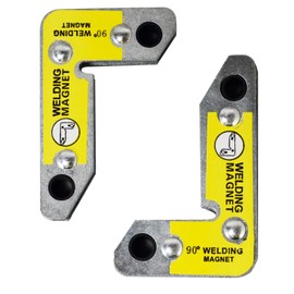 RIVERWELD Magnetic Corner Squares Strong Powerful Welding Accessories Magnet 90° Right Angle Setting Support Fixture Tool Max Pull Force 25 lbs Pack of 2