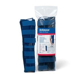 Actimove Professional Genu Tri-Panel Knee Immobilizer | Knee Brace & Stabilizer for Recovery, Fractures, Instability, ACL, MCL, MediumMeniscus Tear, Arthritis, Displacement & Post Surgery Recovery, Blue - Choose Your Length & Size